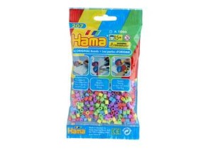 Hama Midi, pärlor, 1.000 stk., mix 50, pastelfarver