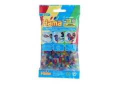 Hama Midi, pärlor, 1.000 stk., mix 53, transparente färger