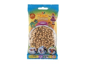 Hama Midi, pärlor, 1.000 stk., sand (75)