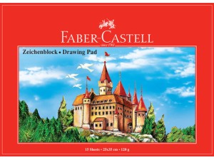Faber-Castell, tegneblok, 25x35, 120 g/m2, 15 ark