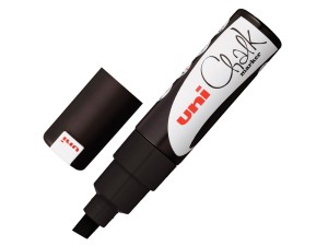 Uni Chalk PWE-8K, sletbar marker, svart