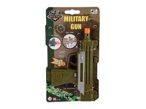 Military Maskinpistol med ljud och Ljus