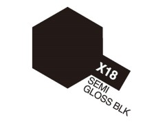Tamiya Acrylic Mini X-18 Semi Gloss Black