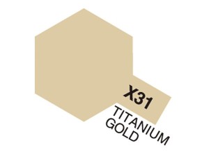 Tamiya Acrylic Mini X-31 Titan. Gold