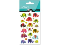 Maildor, Cooky, 3D-klistermærker, elefanter