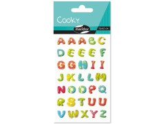 Maildor, Cooky, 3D-klistermærker, bogstaver