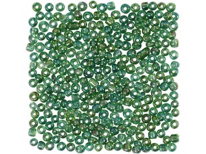 Rocailleperler, 3 mm, grön olie