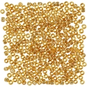 Rocailleperler, 3 mm, guld