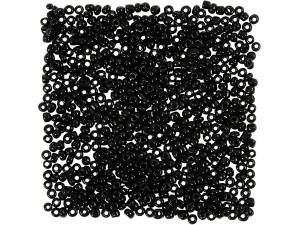 Rocailleperler, 2 mm, svart