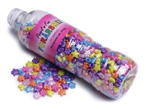 Pearl'n Fun, plastperler, forårsmix, pärlemor, 270 g