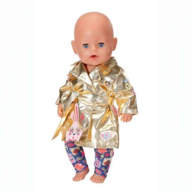 Baby Born, guldfrakke m/ byxor, 43 cm