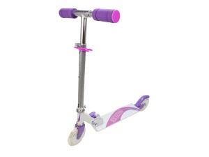 Funbee, sparkcykel m/ LED-hjul, pink/lila