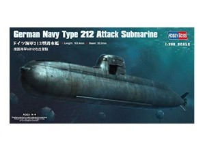 Hobby Boss, German Navy Type 212 Attack Submarine, 1:350