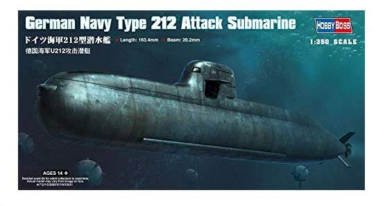 Hobby Boss, German Navy Type 212 Attack Submarine, 1:350