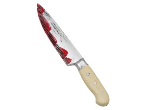 Køkkenkniv m/ blod, 33 cm