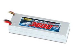 Carson Lipo Batteri 3600Mah-11.1V-30C Hxt 4Mm/Jst-Xh