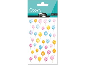 Maildor, Cooky, 3D-klistermærker, balloner