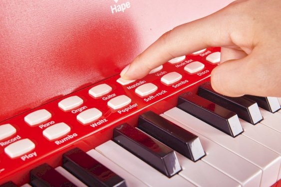Hape, Learn with Lights Piano, röd