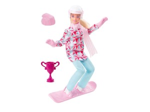 Barbie, snowboard-dukke m/ tillbehör