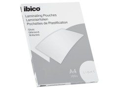 Ibico, lamineringslomme, light, A4, 80 µm, 100 stk.