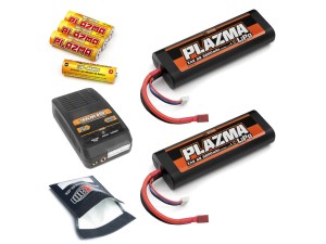 R/C Lipo Batterier Och Lader Pakke - Small