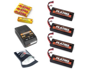 R/C Lipo3S Batterier Och Lader Pakke - Medium