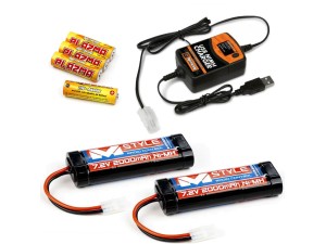 R/C Nimh Batterier Och Lader Pakke - Small