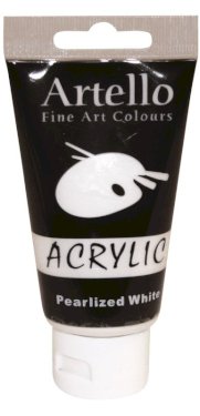 Artello Acrylic, 75 ml, Pearlized White