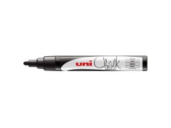 Uni Chalk PWE-5M, sletbar marker, svart