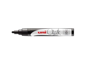 Uni Chalk PWE-5M, sletbar marker, svart