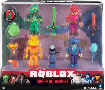 Roblox, 4-pak core figures m/ tillbehör, Doomspire