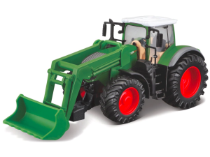 Bburago, traktor, Fendt 1050 Vario m/ frontlastare, 10 cm