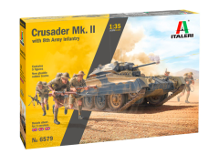 Italeri, Crusader Mk. II w/ 8th Army Infantry, 1:35