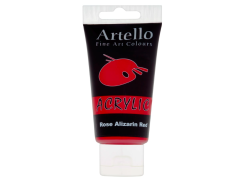 Artello Acrylic, 75 ml, Rose Alizarin Red