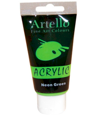 Artello Acrylic, 75 ml, Neon Green