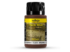 Vallejo Weathering, Brown Thick Mud, 40 ml