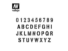 Vallejo, Stencil Stamp Font, 1:35