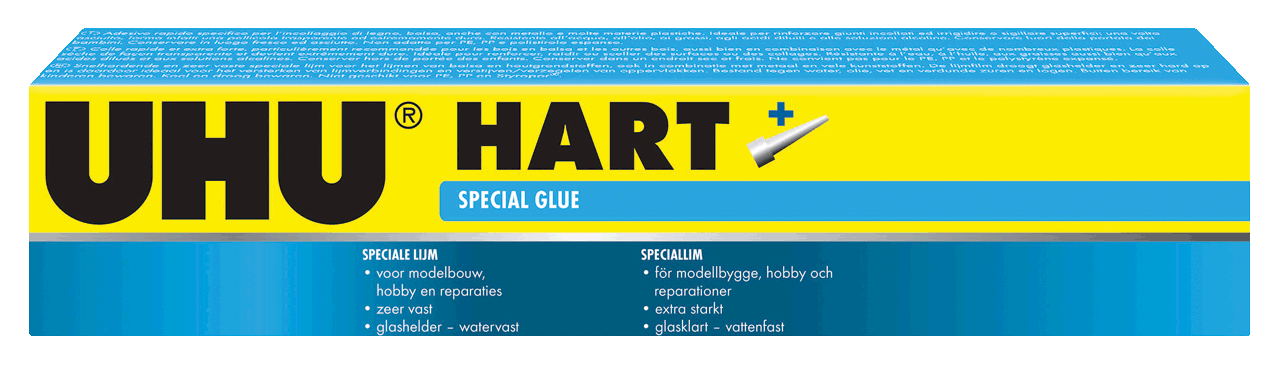 UHU Hart, speciallim till modelbygning, 125 g
