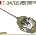 MiniArt, T-34/85 Czechoslovak Prod. early type med interiør, 1:35