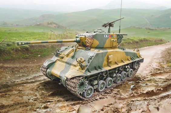 Italeri, Sherman M4A3E8, Korean War, 1:35